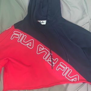 cropped Fila hoodie
